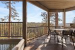 Private deck with views, BBQ, outdoor dining